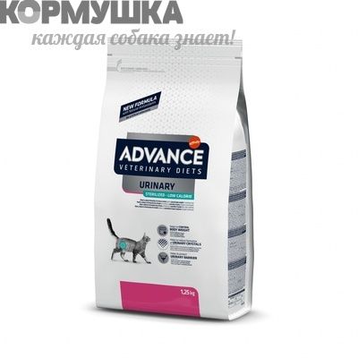 AVET корм для кошек при МКБ LowCalorie 1,25 кг