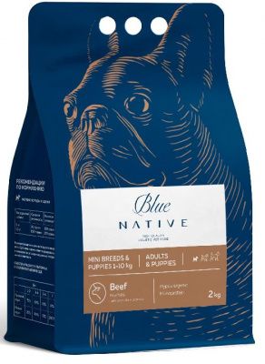 Blue Native Говядина для щенков и мелких собак 2 кг